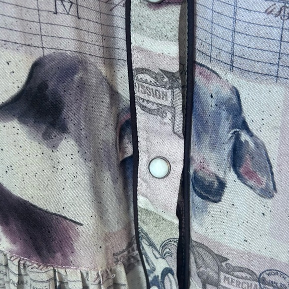 Double D Ranch Long Sleeve Dress with Western PrintSuper Fun Longhorn Dress - Picture 7 of 12